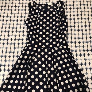 Polka dot peplum women’s dress large